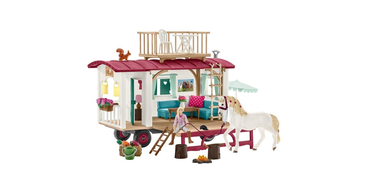 Schleich Horse Club Wohnwagen für geheime Club-Treffen, Spielfigur