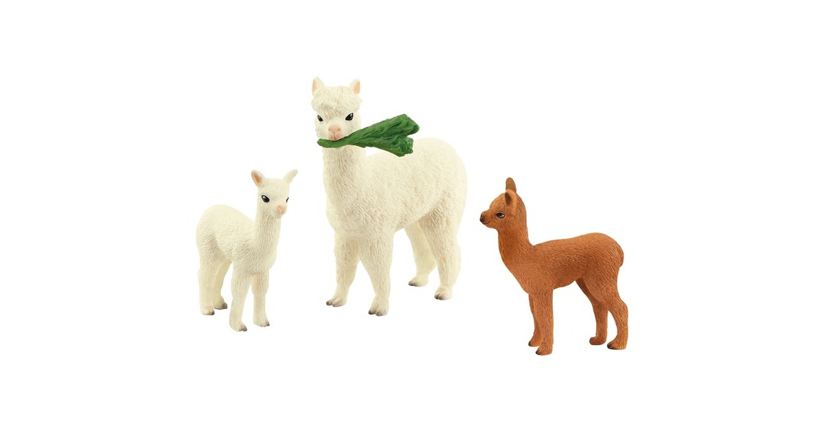 Schleich Wild Life Alpakafamilie, Spielfigur