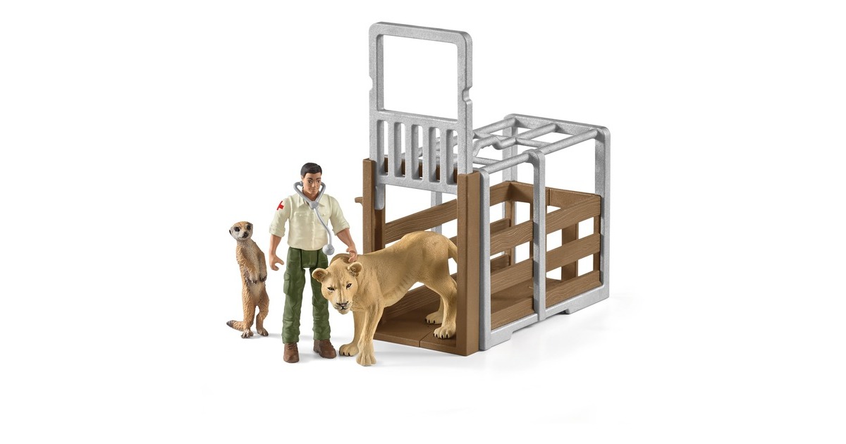 Schleich Wild Life Großer Truck Tierrettung, Spielfahrzeug