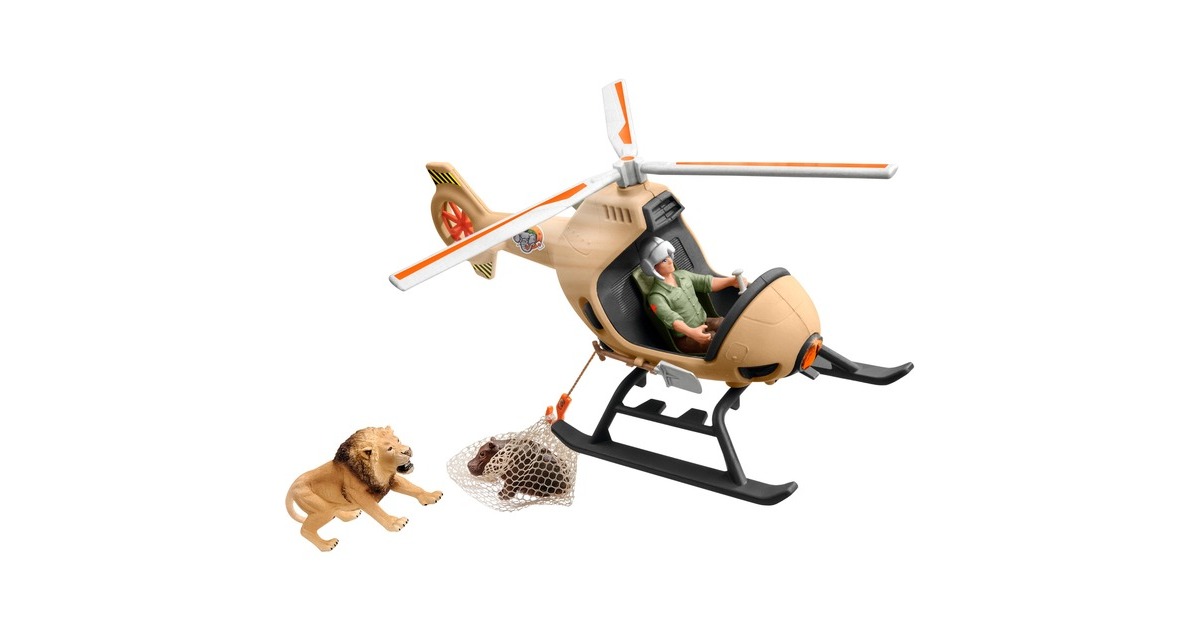 Schleich Wild Life Helikopter Tierrettung, Spielfigur