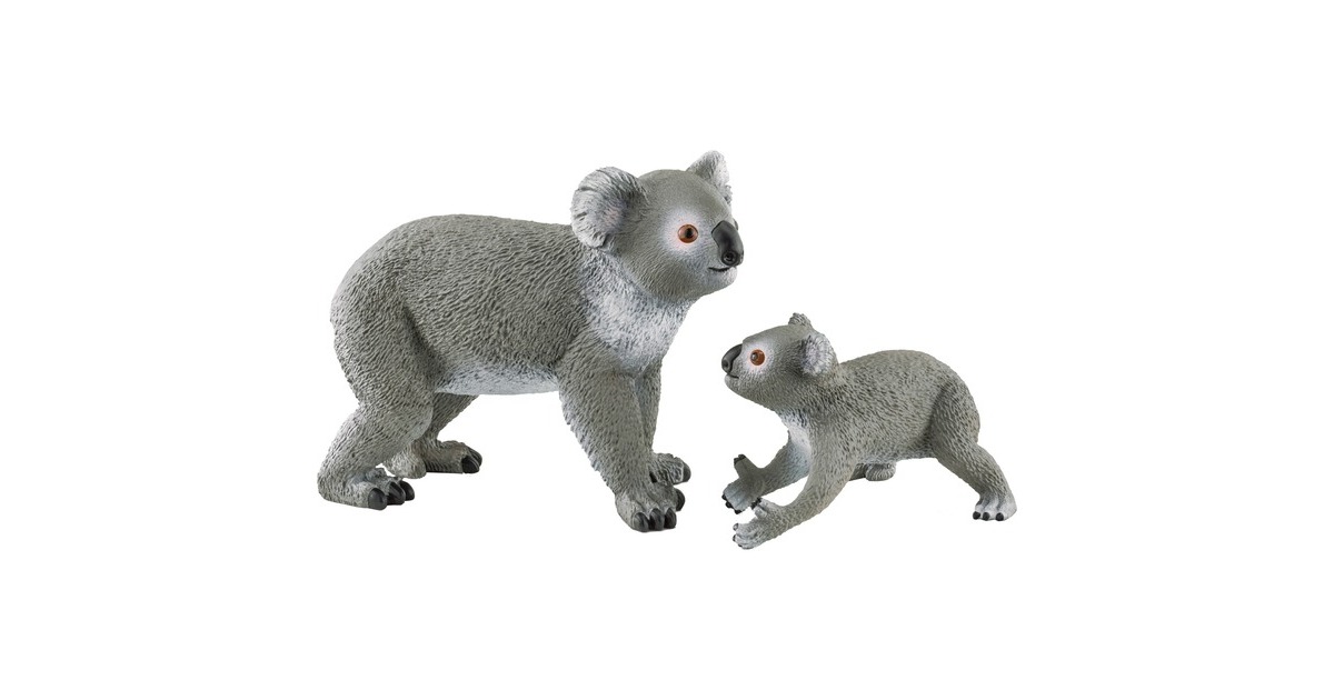 Schleich Wild Life Koala Mutter mit Baby, Spielfigur