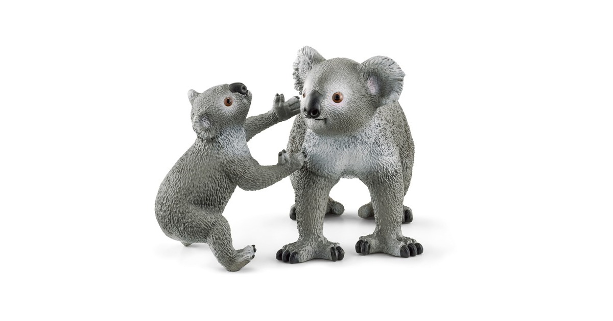 Schleich Wild Life Koala Mutter mit Baby, Spielfigur