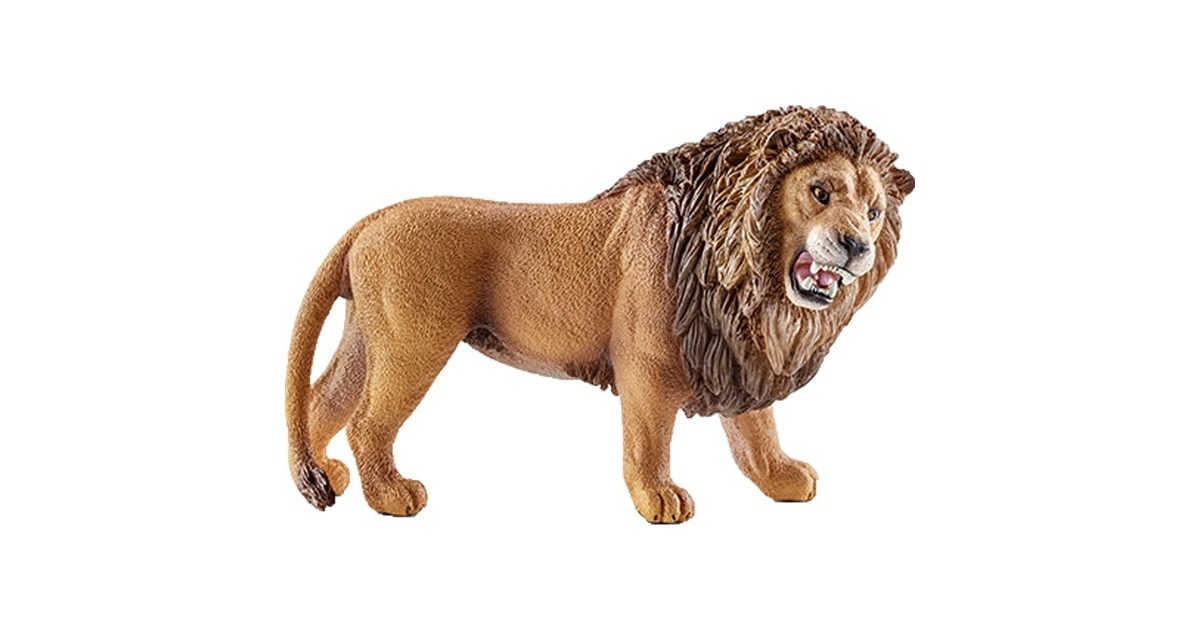 Schleich Wild Life Löwe, Spielfigur(brüllend)