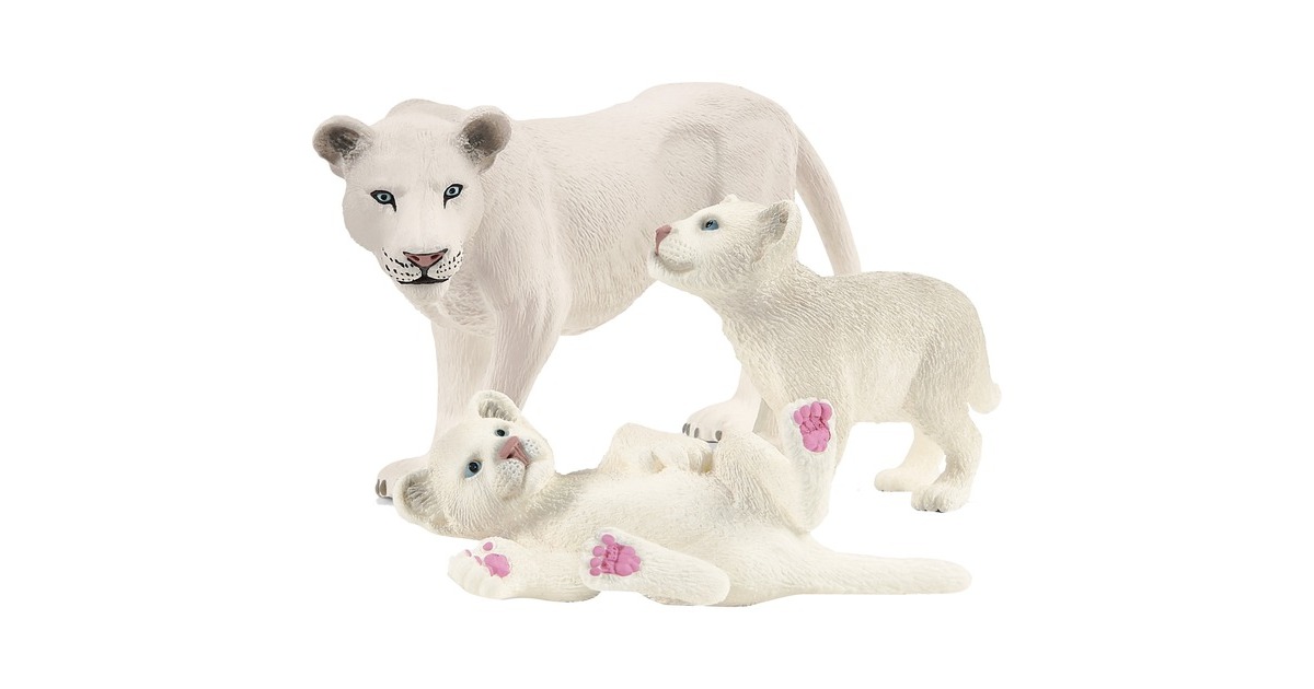 Schleich Wild Life Löwenmutter mit Babys, Spielfigur