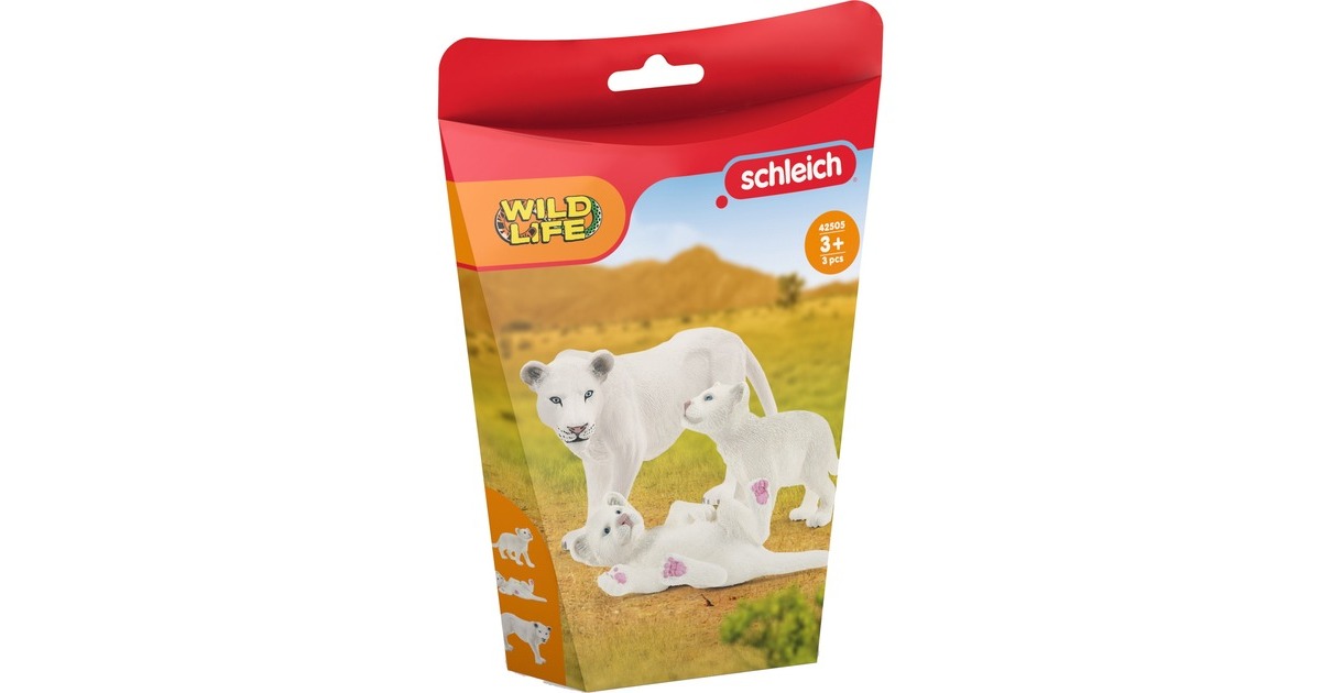 Schleich Wild Life Löwenmutter mit Babys, Spielfigur