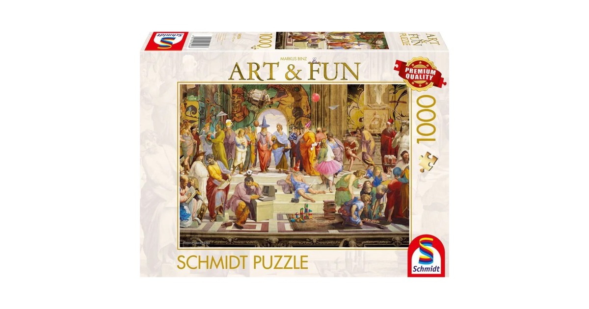 Schmidt Spiele Art & Fun Markus Binz: Die Schule von Athen 2024, Puzzle(1000 Teile) Schmidt Spiele Art & Fun Markus Binz: Die Schule von Athen 2024, Puzzle(1000 Teile)