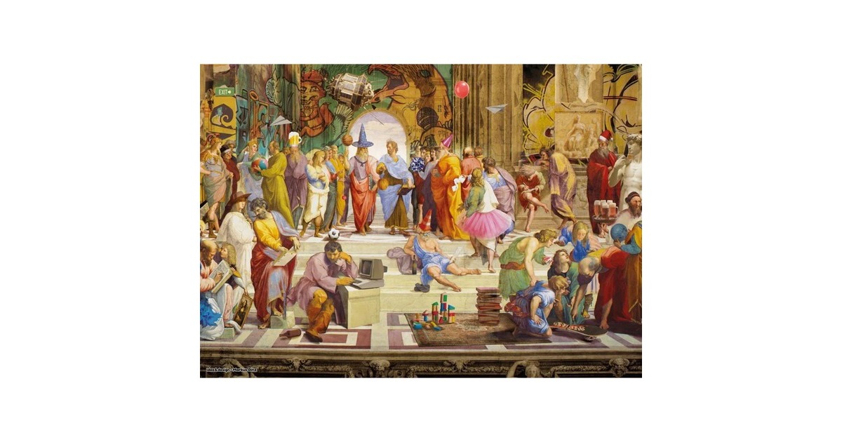 Schmidt Spiele Art & Fun Markus Binz: Die Schule von Athen 2024, Puzzle(1000 Teile)
