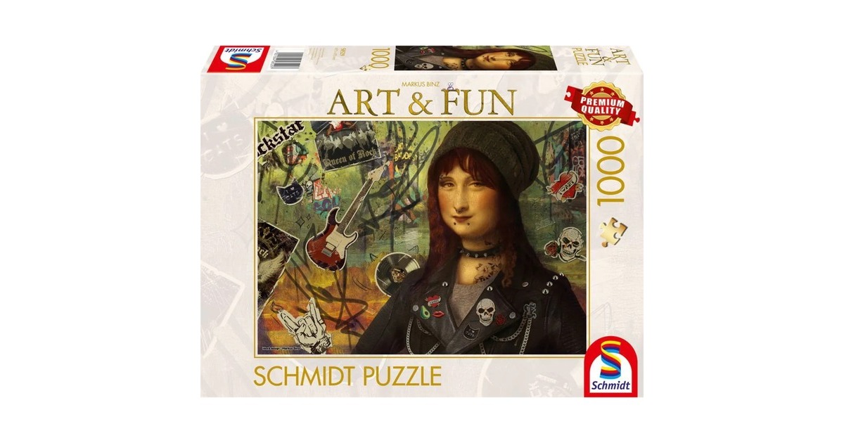 Schmidt Spiele Art & Fun Markus Binz: Mona Lisa 2024, Puzzle(1000 Teile) Schmidt Spiele Art & Fun Markus Binz: Mona Lisa 2024, Puzzle(1000 Teile)