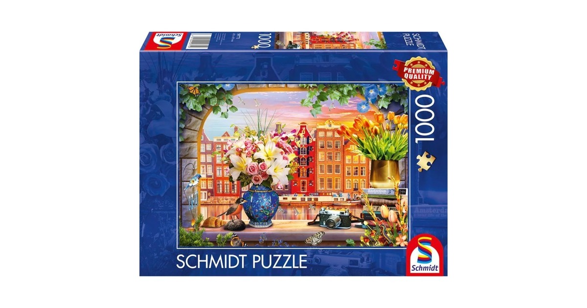 Schmidt Spiele Besuch in Amsterdam, Puzzle(1000 Teile) Schmidt Spiele Besuch in Amsterdam, Puzzle(1000 Teile)