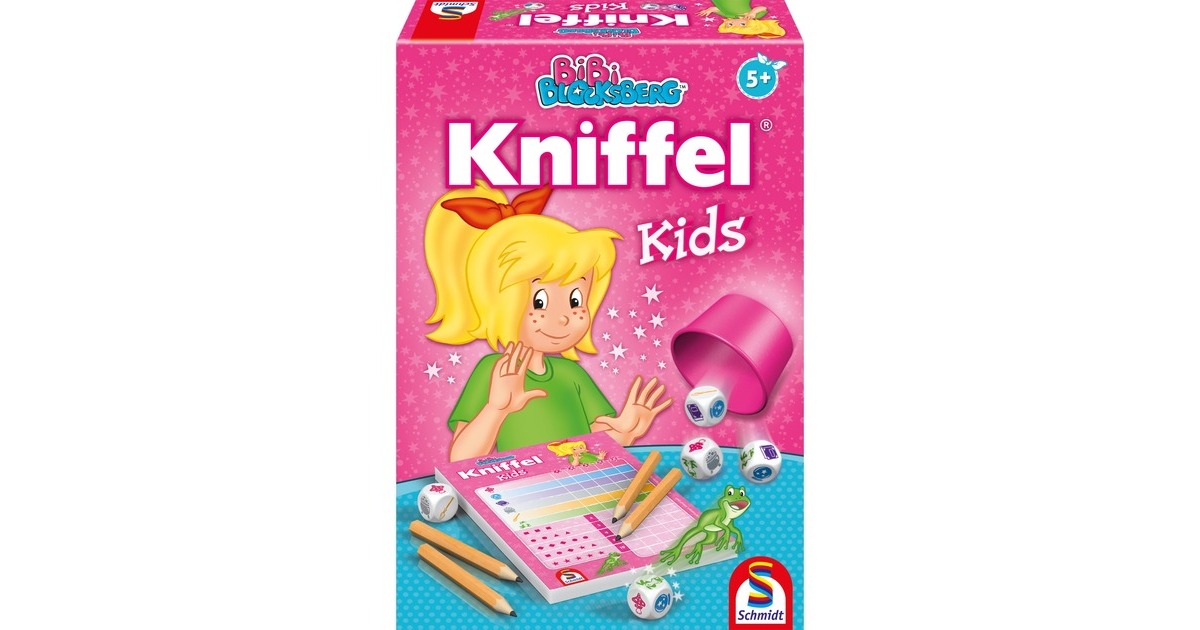 Schmidt Spiele Bibi Blocksberg, Kniffel ® Kids, Würfelspiel