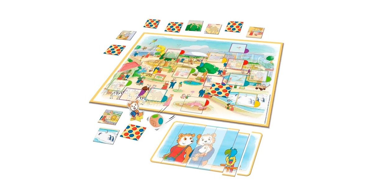 Schmidt Spiele Bobo Siebenschläfer: Bobo im Zoo - Die spannende Tiersuche, Brettspiel