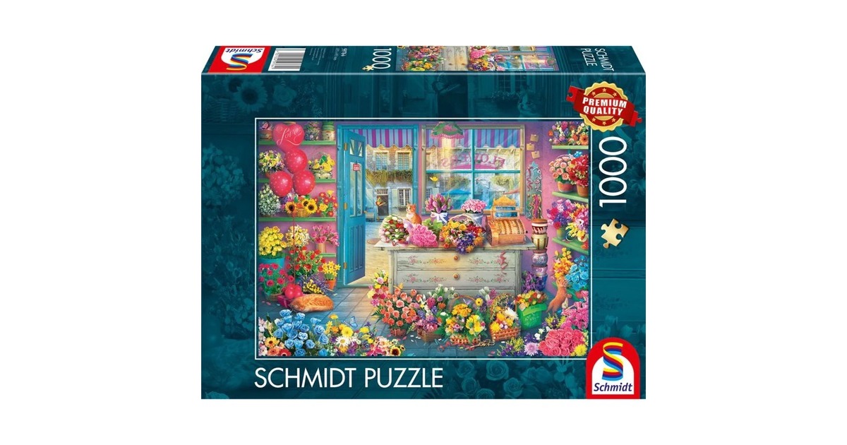 Schmidt Spiele Bunter Blumenladen, Puzzle(1000 Teile)