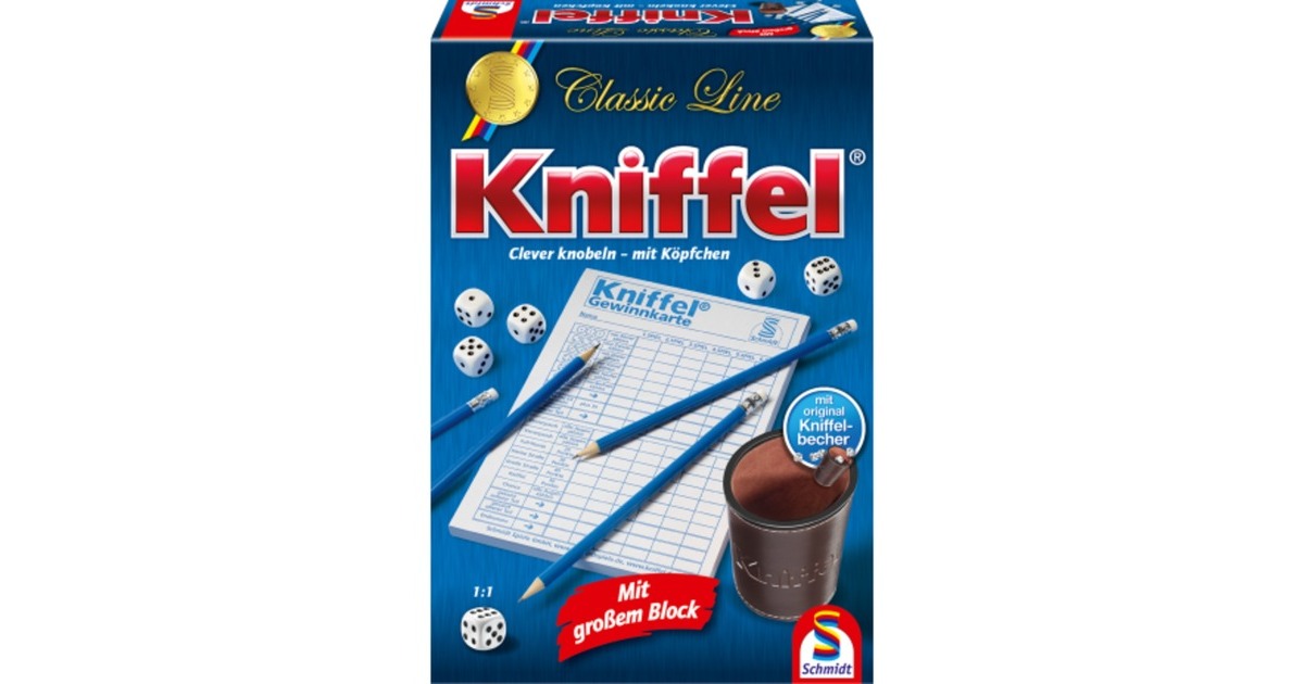 Schmidt Spiele Classic Line: Kniffel, Würfelspiel