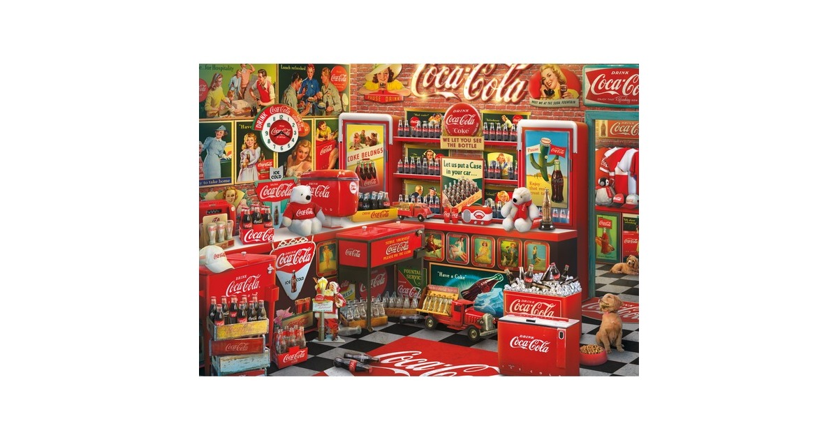 Schmidt Spiele Coca Cola - Nostalgie-Shop, Puzzle(1000 Teile)