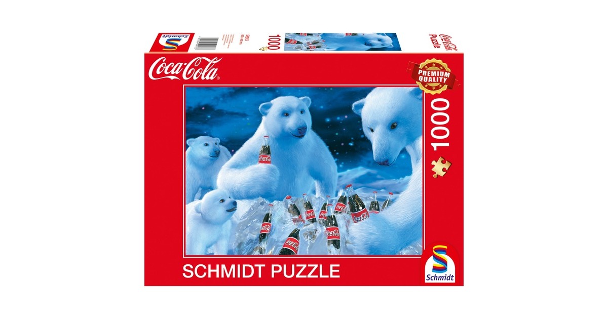 Schmidt Spiele Coca-Cola - Polarbären, Puzzle(1000 Teile)