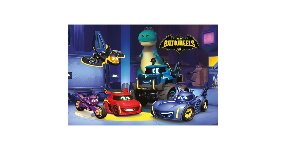 Schmidt Spiele DC Batwheels: Bam, Batwing, Bibi, Buff und Redbird in der Bathöhle, Puzzle(60 Teile)