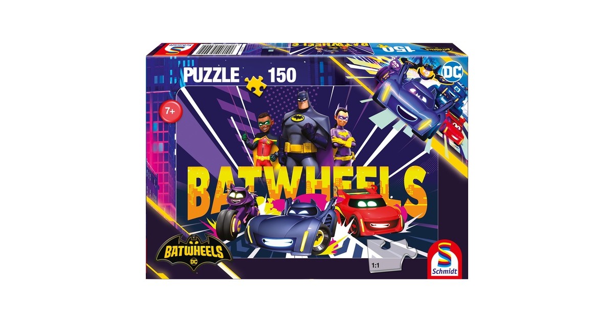 Schmidt Spiele DC Batwheels: Ready to Roll – Bereit für das Abenteuer!, Puzzle(150 Teile)