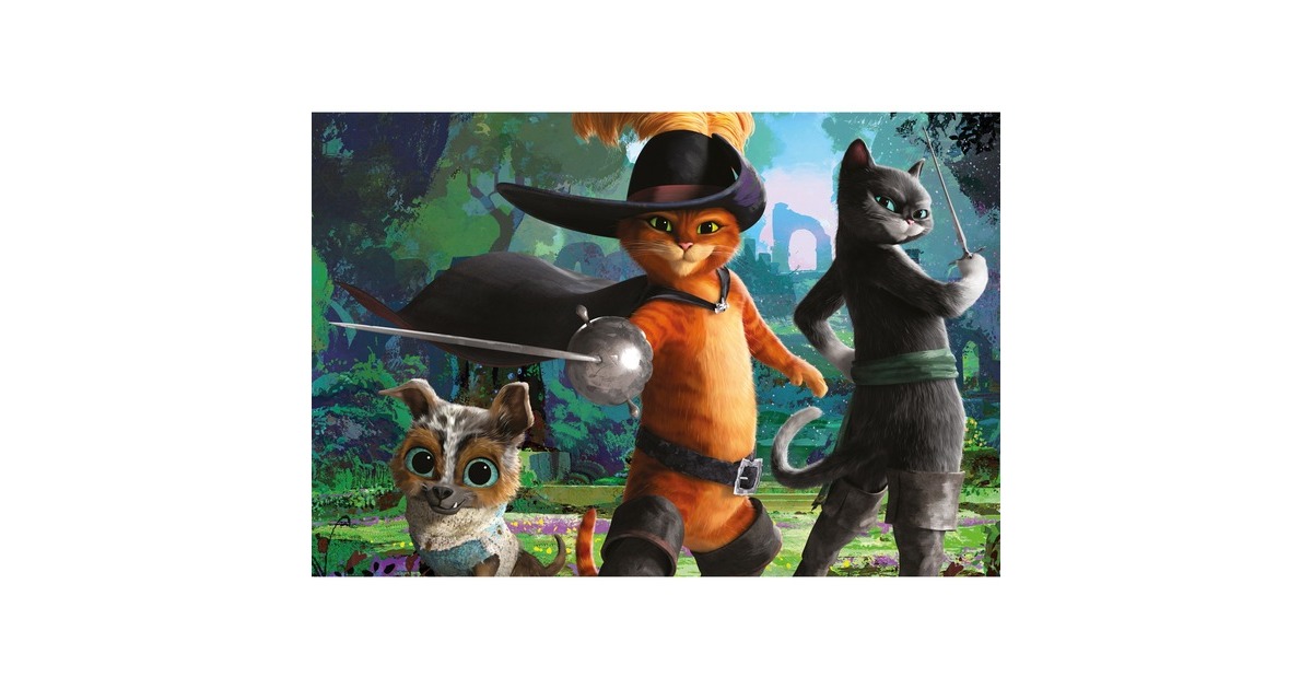 Schmidt Spiele Der gestiefelte Kater - Bereit für ein Gefecht, Puzzle(200 Teile)