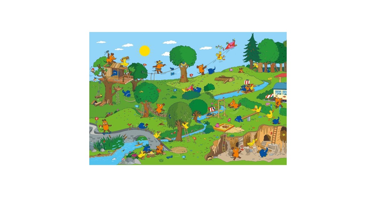 Schmidt Spiele Die Maus: Im Spielpark, Puzzle(100 Teile)