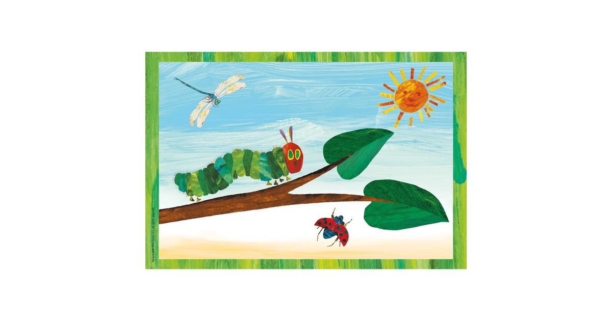 Schmidt Spiele Die kleine Raupe Nimmersatt: Raupe-Kokon-Schmetterling, Puzzle(3x 24 Teile)