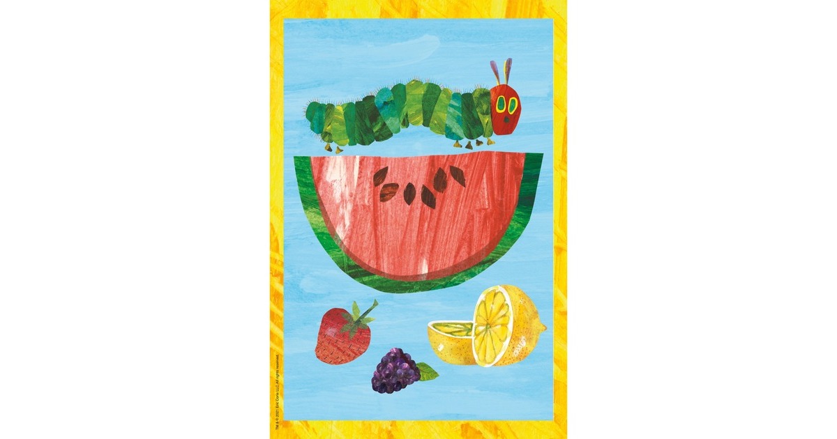 Schmidt Spiele Die kleine Raupe Nimmersatt: Raupe-Kokon-Schmetterling, Puzzle(3x 24 Teile)