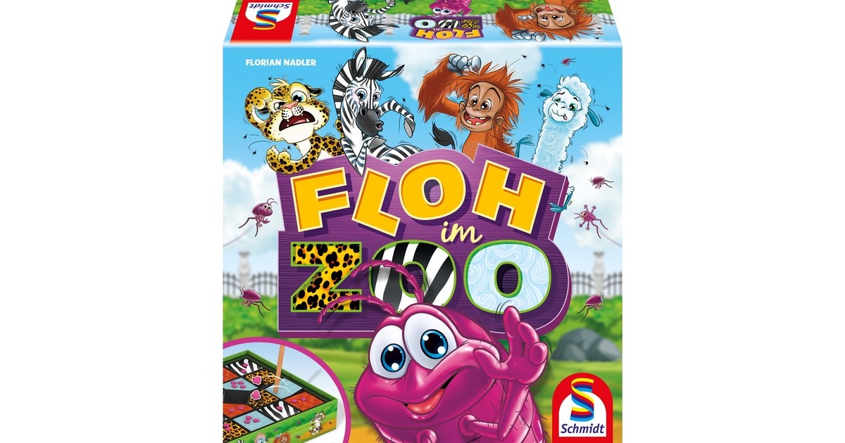 Schmidt Spiele Floh im Zoo, Brettspiel