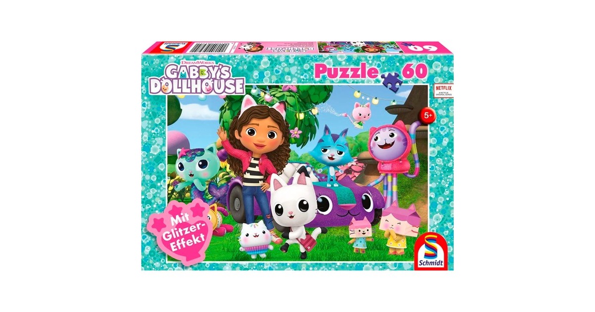 Schmidt Spiele Gabby's Dollhouse: Fröhliche Freunde, Puzzle(60 Teile)