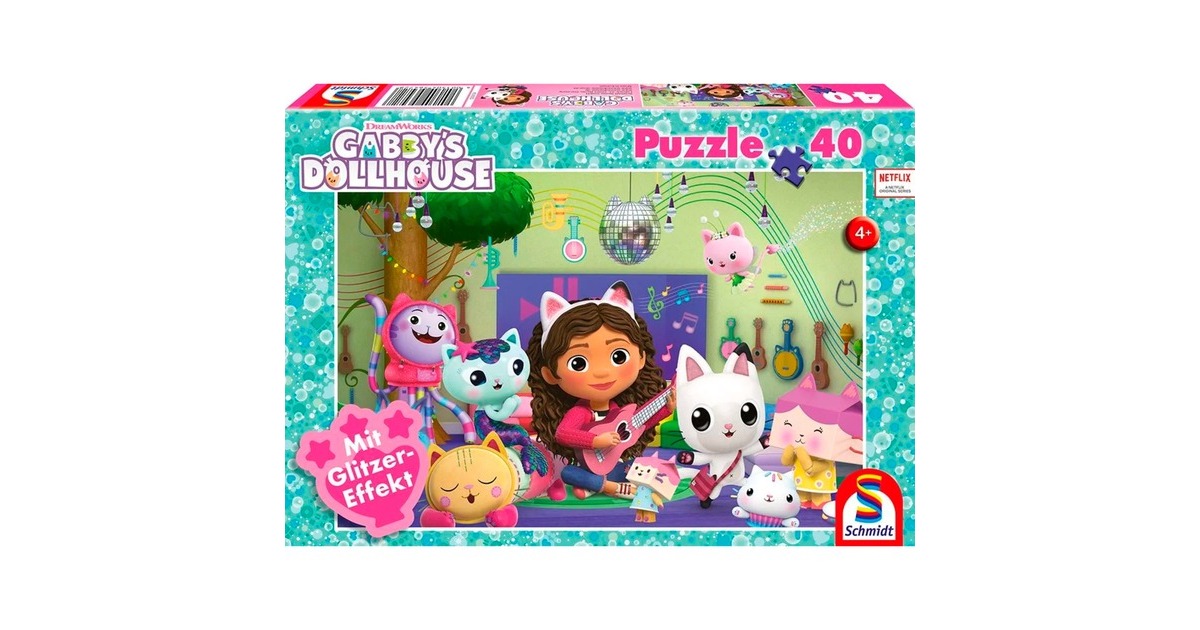 Schmidt Spiele Gabby's Dollhouse: Miau-ziger Partyspaß(40 Teile)