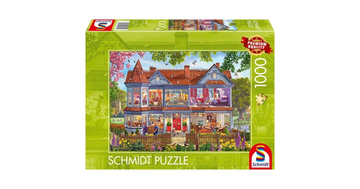 Schmidt Spiele Haus im Frühling, Puzzle(1000 Teile)