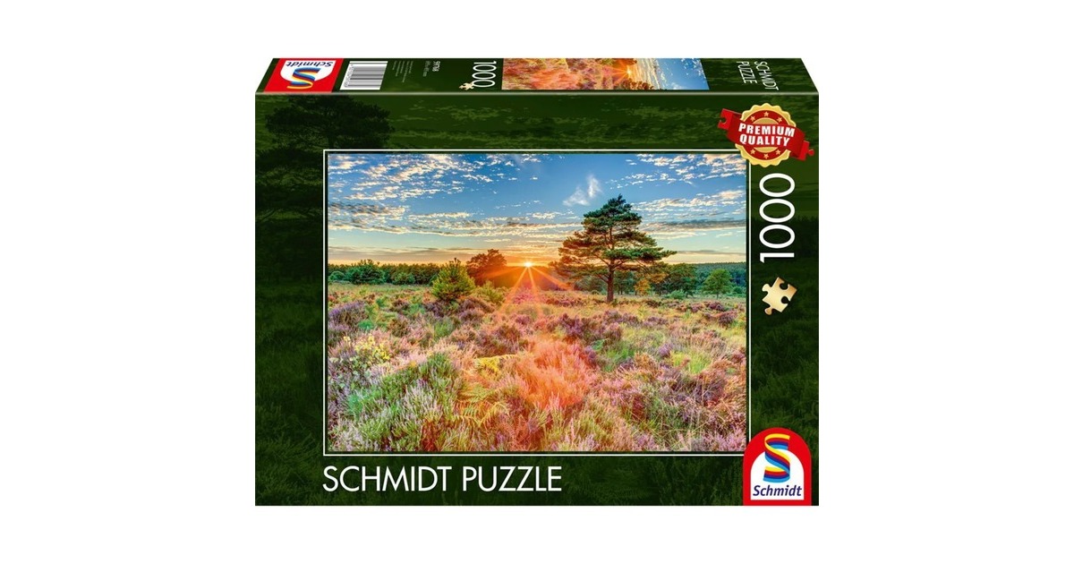 Schmidt Spiele Heide im Sonnenuntergang, Puzzle(1000 Teile)
