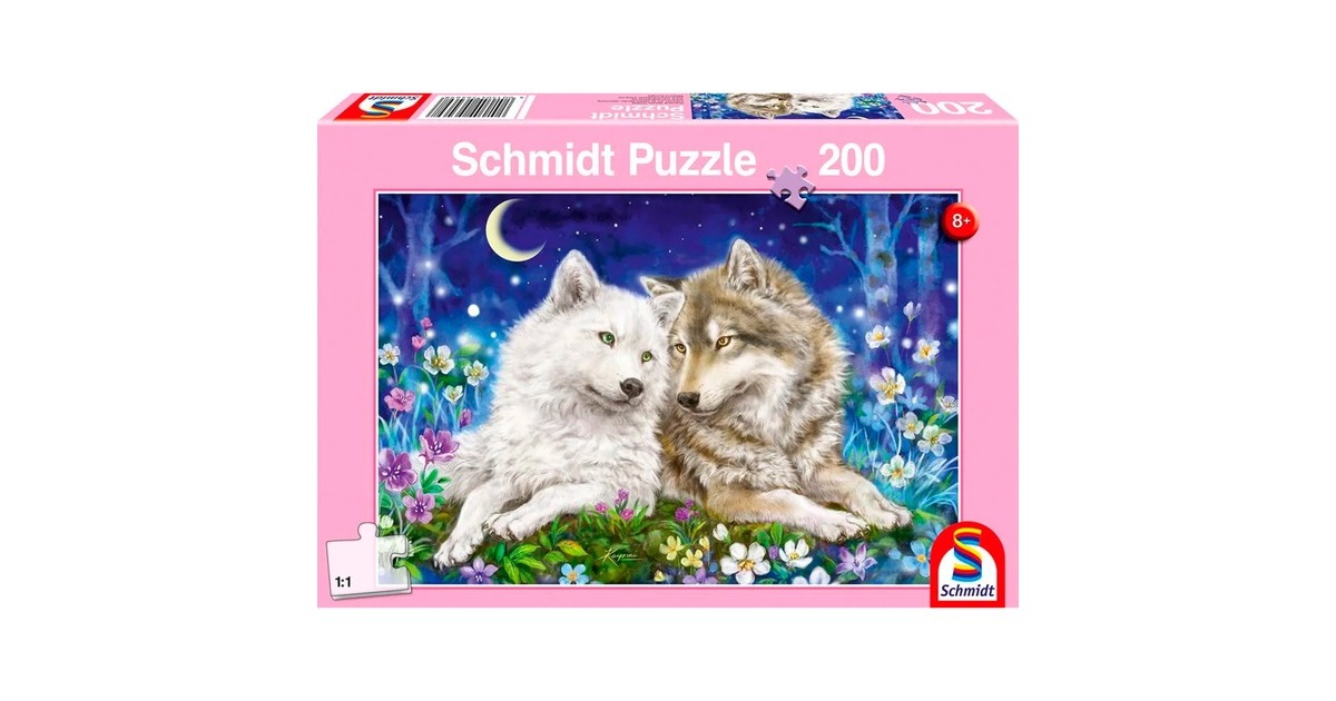 Schmidt Spiele Kuschelige Wolfsfreunde, Puzzle(200 Teile)