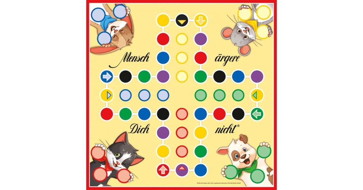 Schmidt Spiele Meine 6 ersten Spiele, Brettspiel(im Metallkoffer)