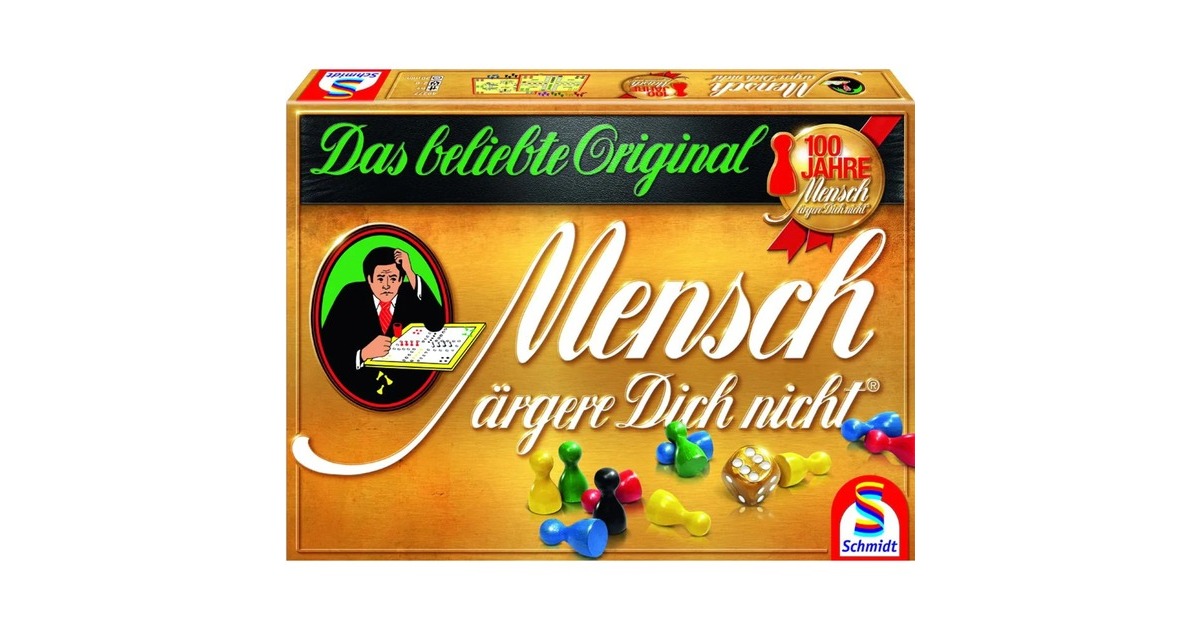 Schmidt Spiele Mensch ärgere Dich nicht - Gold-Edition, Brettspiel