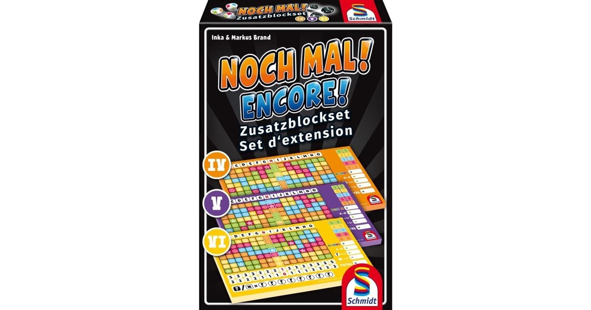 Schmidt Spiele Noch Mal! Zusatzblock, Würfelspiel
