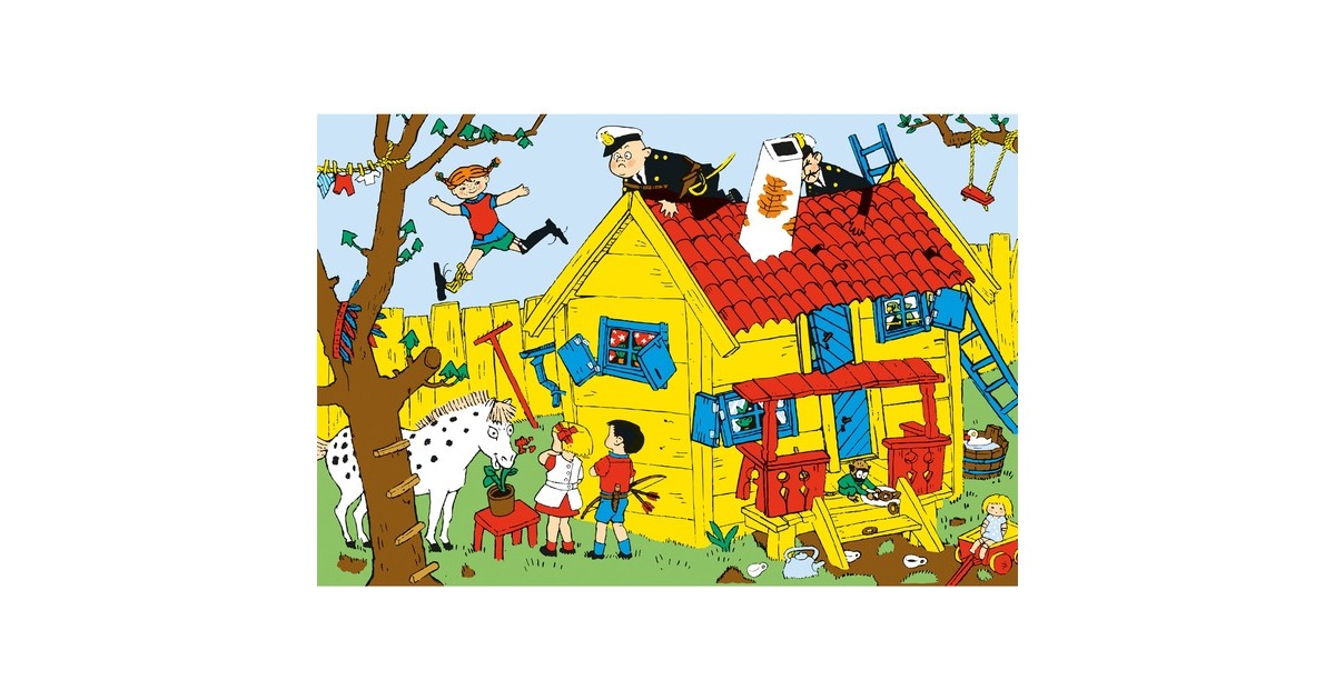 Schmidt Spiele Pippi und die Villa Kunterbunt, Puzzle(150 Teile)