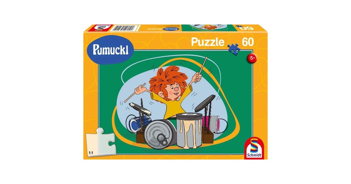 Schmidt Spiele Pumuckl: Pumuckl spielt Schlagzeug, Puzzle(60 Teile)