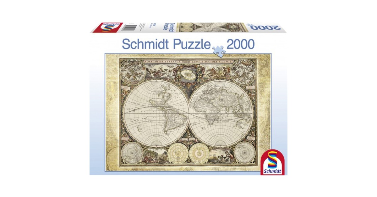Schmidt Spiele Puzzle Historische Weltkarte