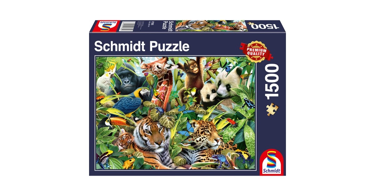 Schmidt Spiele Puzzle Kunterbunte Tierwelt