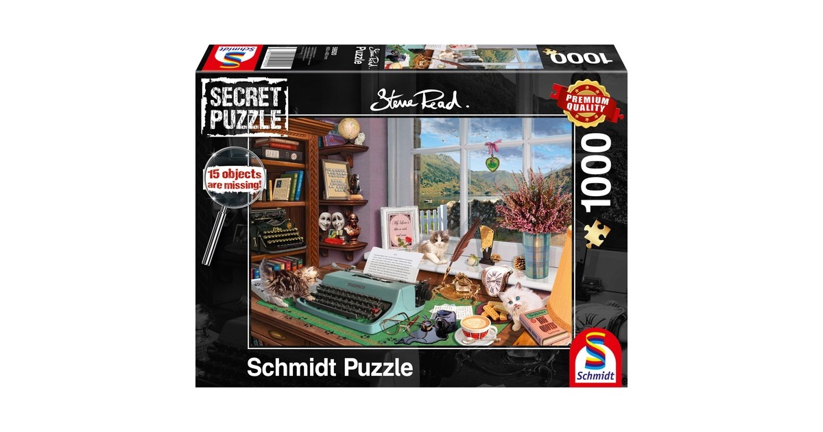 Schmidt Spiele Puzzle Steve Read: Am Schreibtisch(Secret Puzzle)
