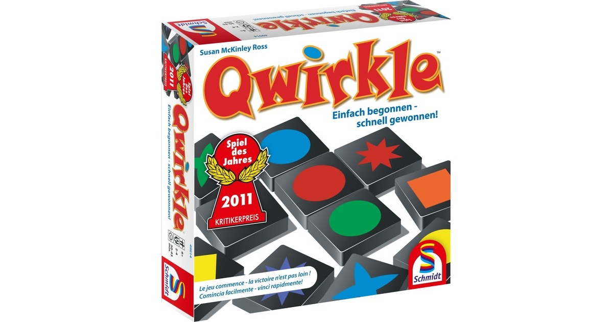 Schmidt Spiele Qwirkle, Brettspiel(Spiel des Jahres 2011)