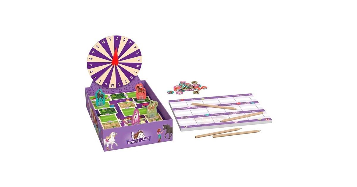 Schmidt Spiele Schleich: Horse Club - Stadt, Land, Fluss, Gesellschaftsspiel