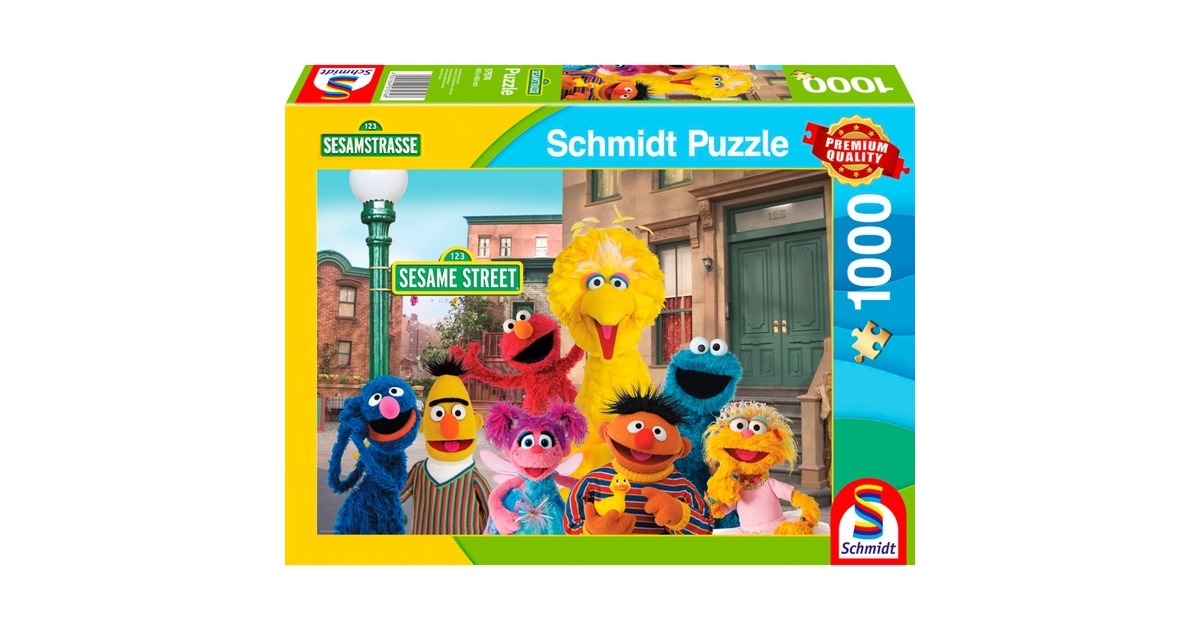 Schmidt Spiele Sesamstrasse: Ein Wiedersehen mit guten alten Freunden, Puzzle(1000 Teile)
