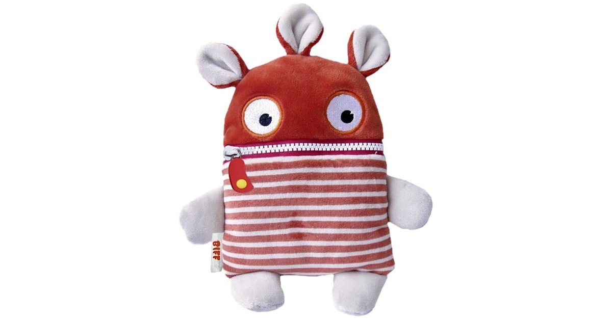 Schmidt Spiele Sorgenfresser Biff , Kuscheltier(rot/weiß)