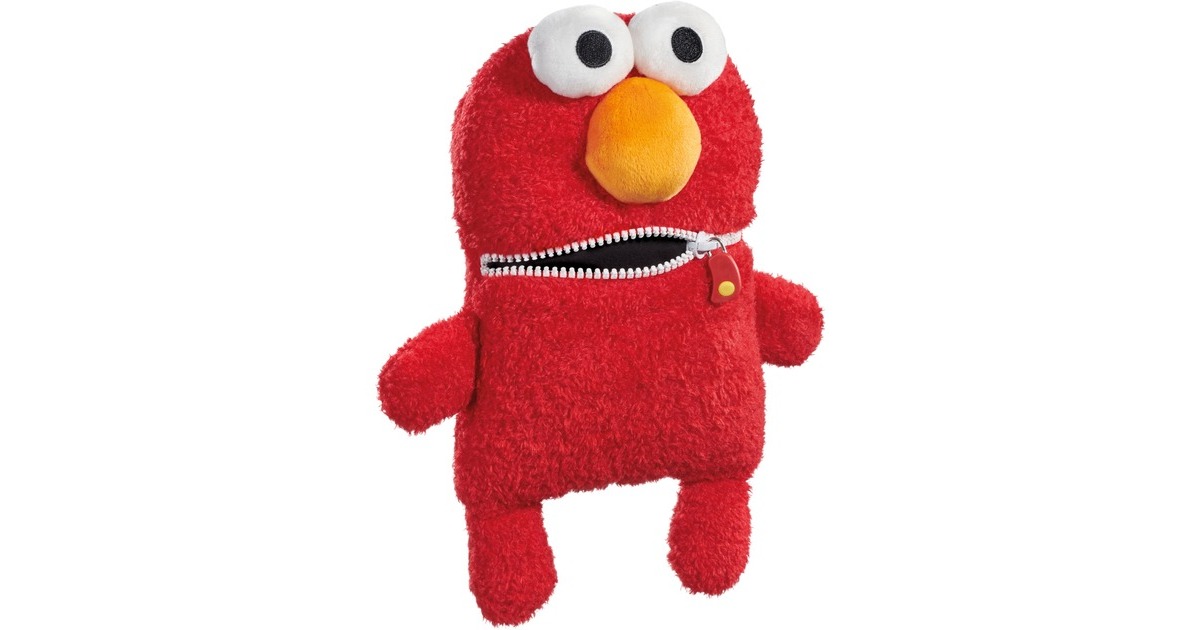 Schmidt Spiele Sorgenfresser Elmo, Kuscheltier(rot, Größe: 27.5 cm)