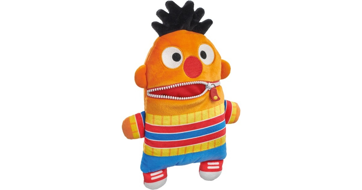 Schmidt Spiele Sorgenfresser Ernie, Kuscheltier(mehrfarbig, Größe 30 cm)