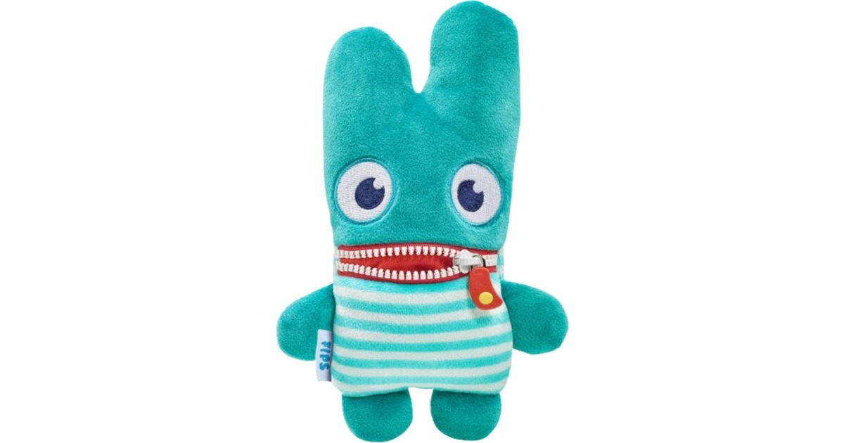 Schmidt Spiele Sorgenfresser Fips, Kuscheltier(türkis/creme, 23 cm)