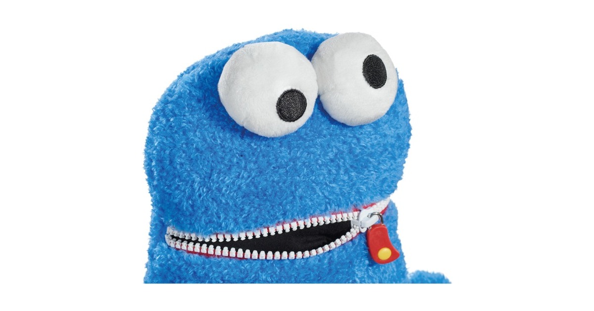 Schmidt Spiele Sorgenfresser Krümelmonster, Kuscheltier(blau, Größe: 29 cm)