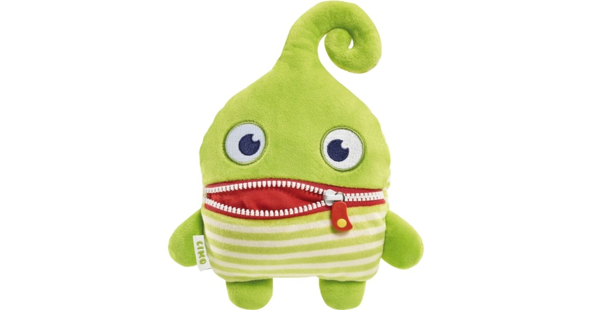 Schmidt Spiele Sorgenfresser Limo, Kuscheltier(hellgrün/creme, 22 cm)