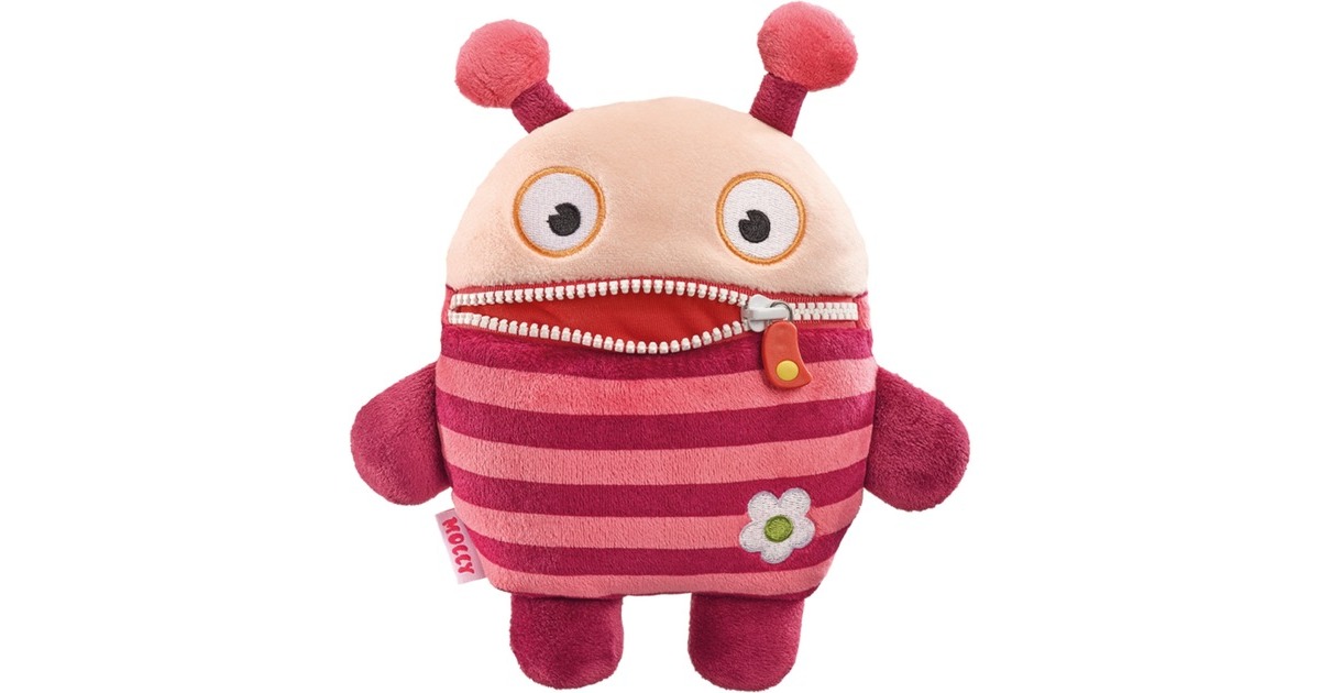 Schmidt Spiele Sorgenfresser Molly, Kuscheltier(dunkelrot/creme, 23 cm)