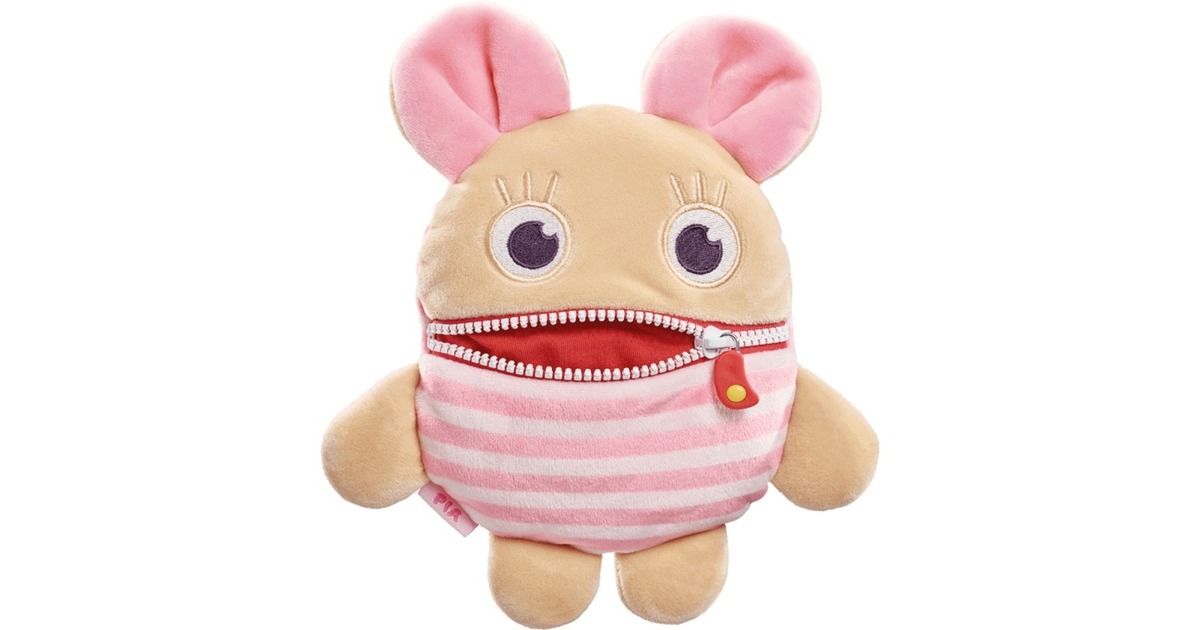 Schmidt Spiele Sorgenfresser Pia, Kuscheltier(beige/rosa, 23,5 cm)